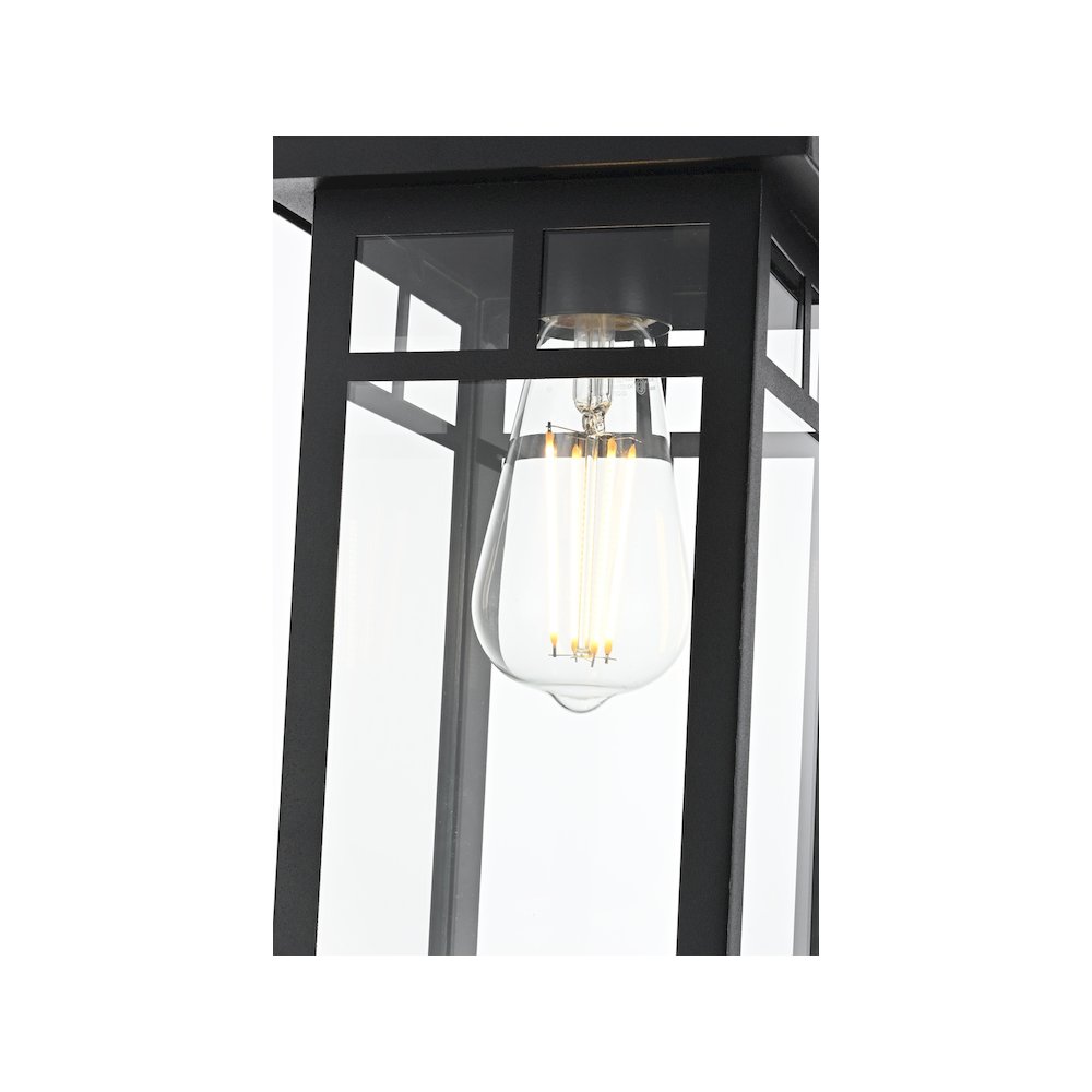 Mercer 7 inch Outdoor Pendant in Black. Picture 5