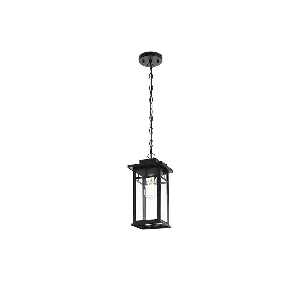 Mercer 7 inch Outdoor Pendant in Black. Picture 7