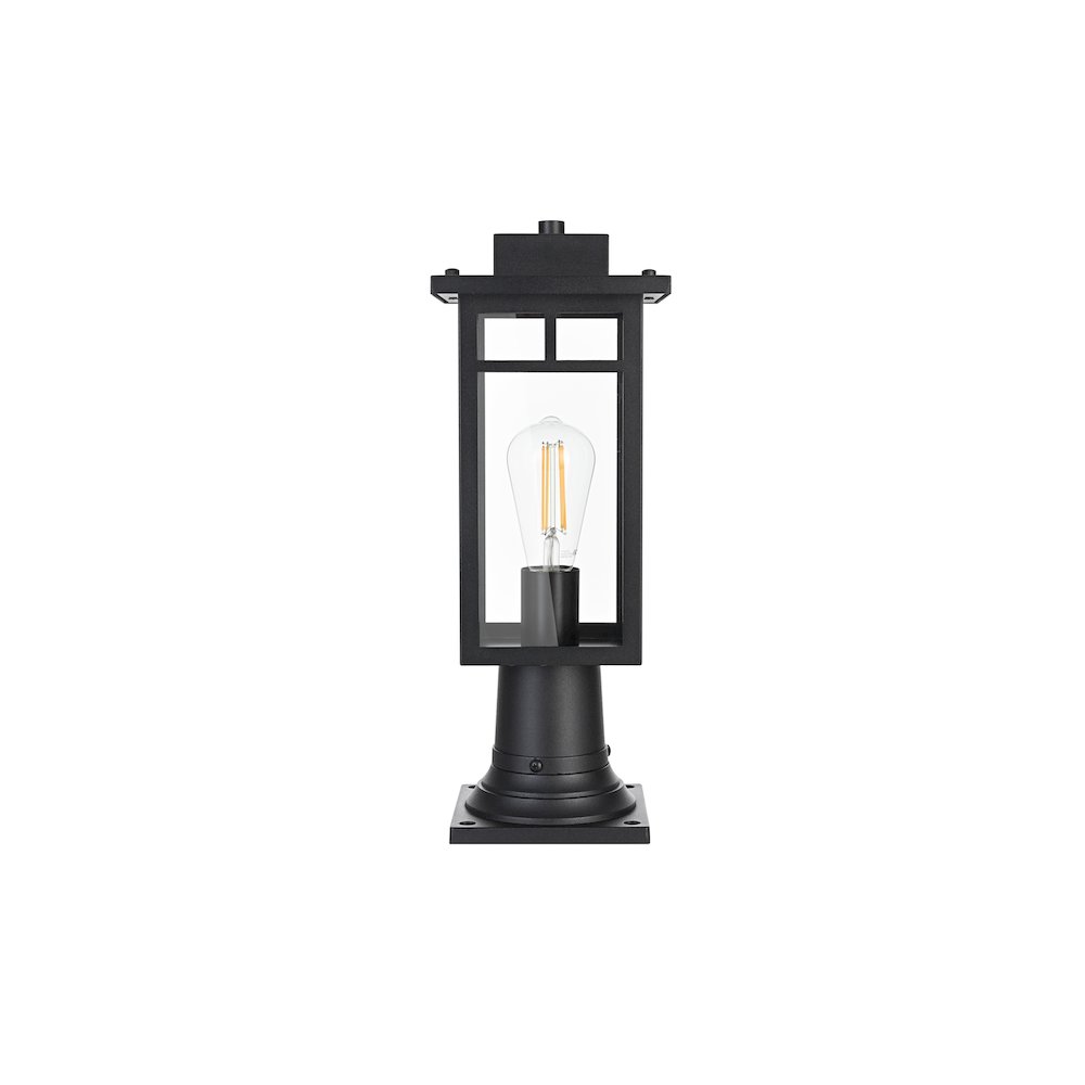 Mercer 7 inch Outdoor Pendant in Black. Picture 1