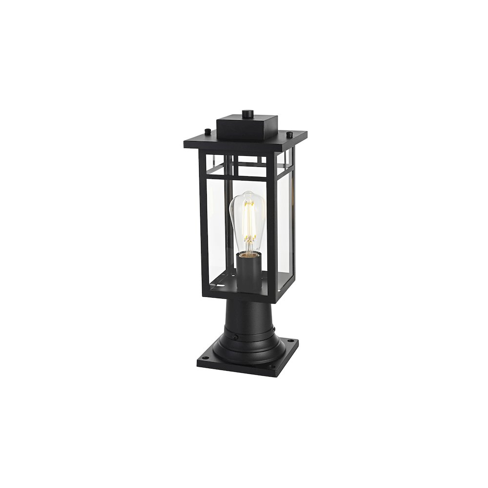 Mercer 7 inch Outdoor Pendant in Black. Picture 2
