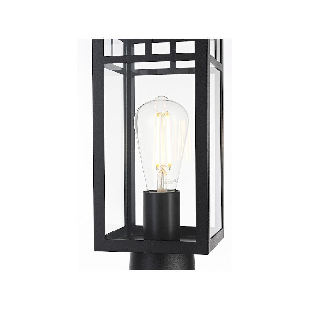 Mercer 7 inch Outdoor Pendant in Black. Picture 3