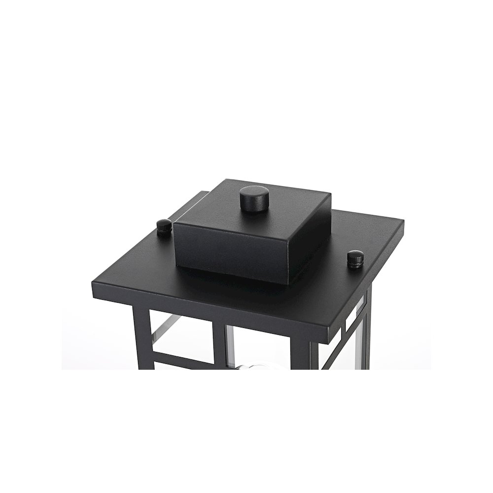 Mercer 7 inch Outdoor Pendant in Black. Picture 4