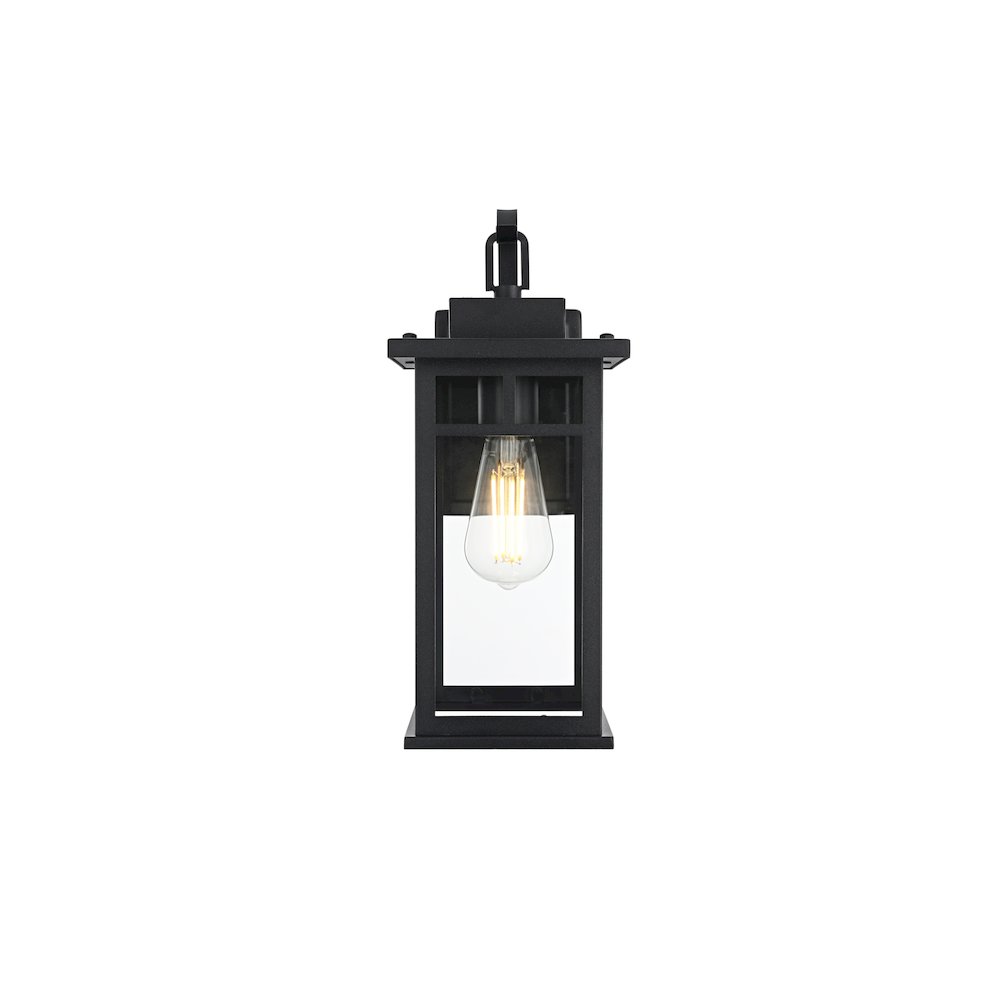Mercer 7 inch Outdoor Pendant in Black. Picture 1