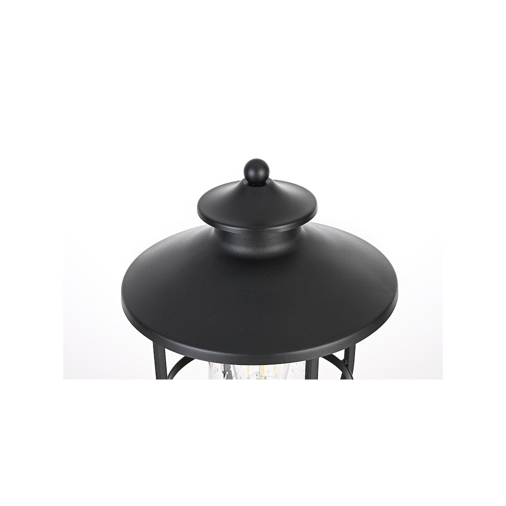 Janney 7 inch Outdoor Pendant in Black. Picture 4