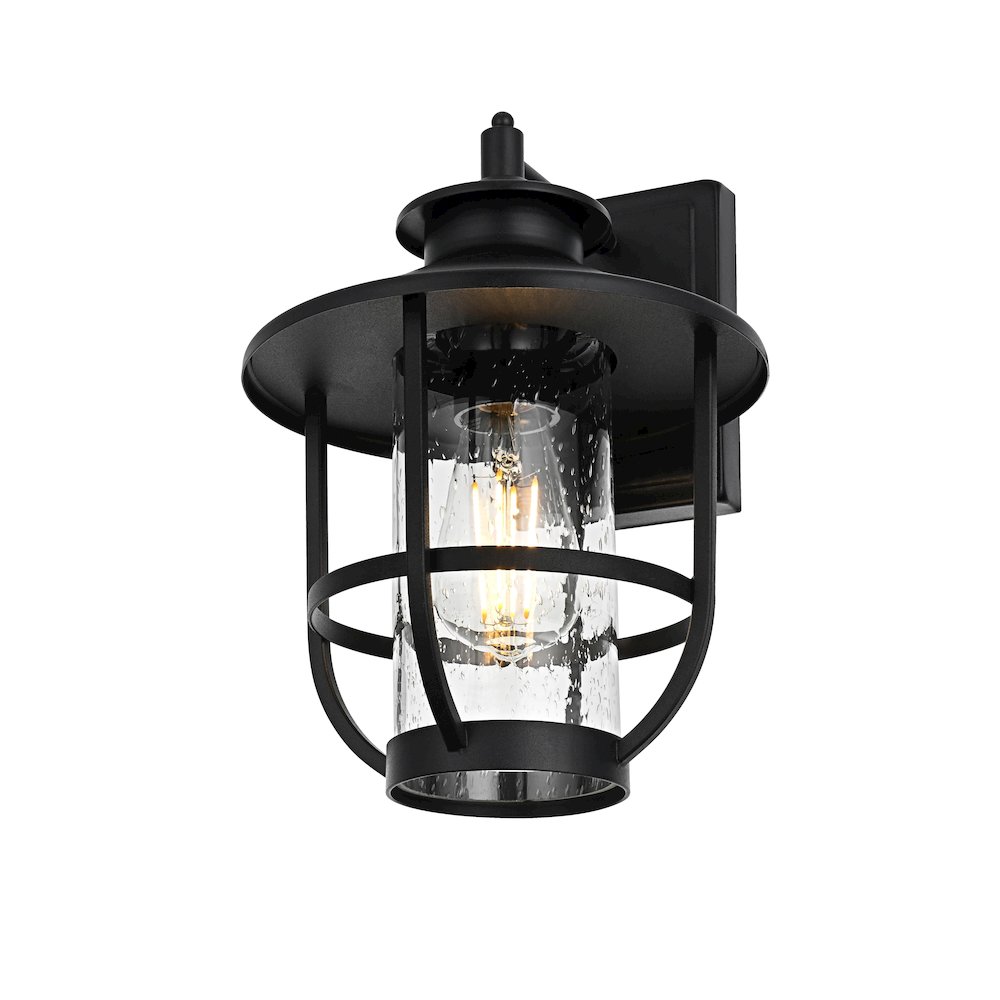 Janney 7 inch Outdoor Pendant in Black. Picture 3
