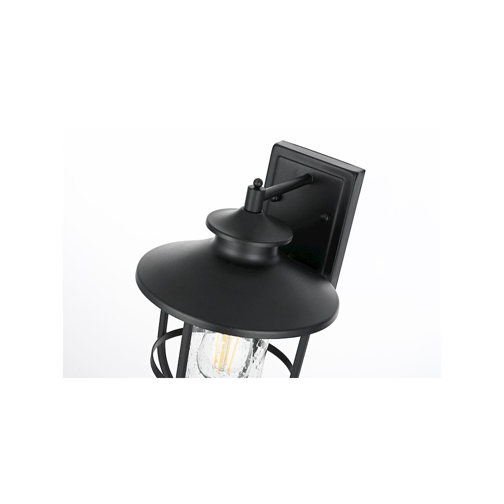 Janney 7 inch Outdoor Pendant in Black. Picture 4