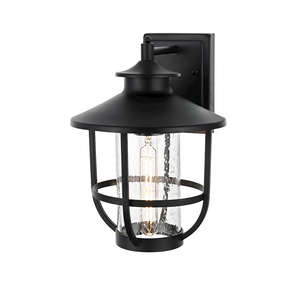 Janney 7 inch Outdoor Pendant in Black. Picture 7