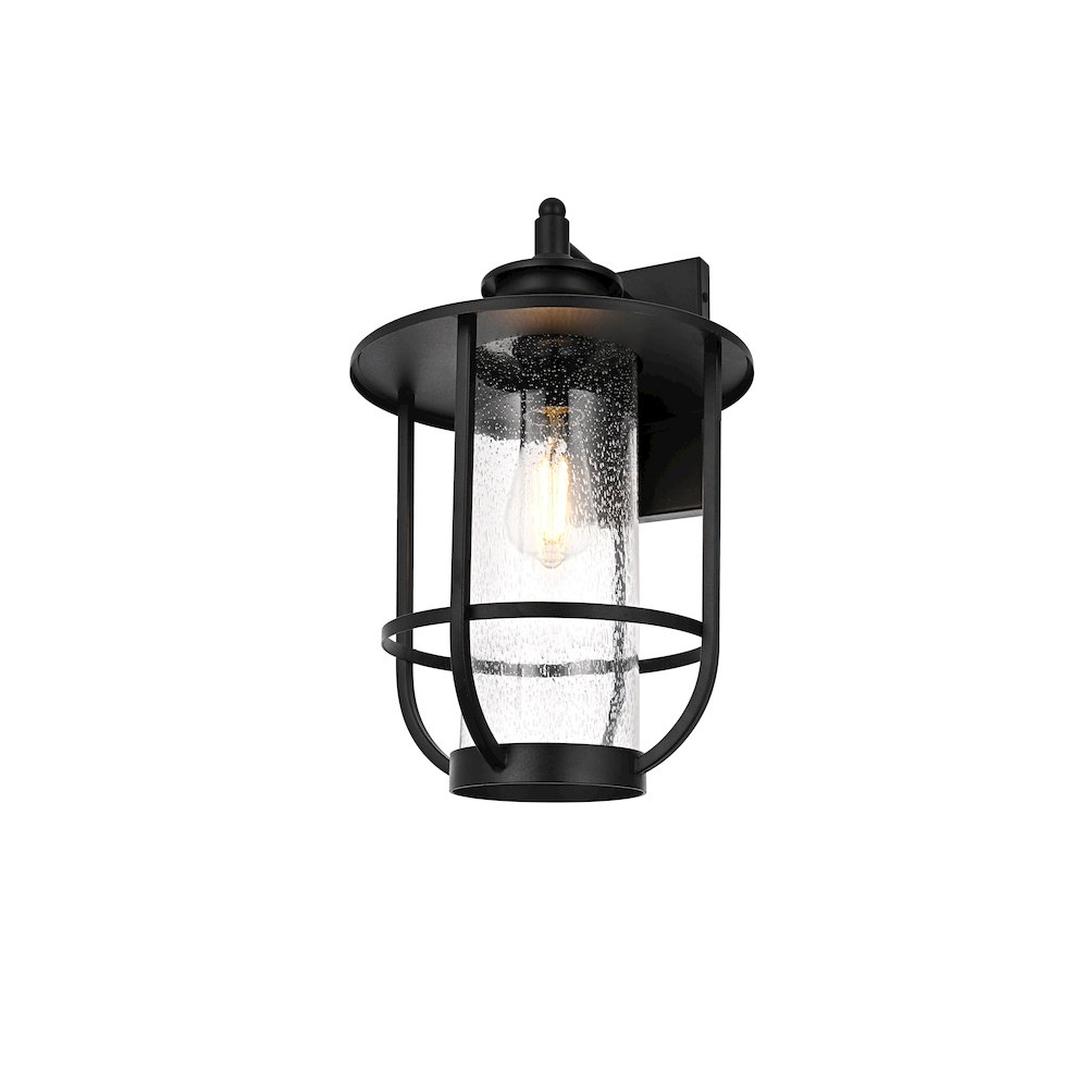 Janney 11 Inch Outdoor Wall Sconce In Black. Picture 3