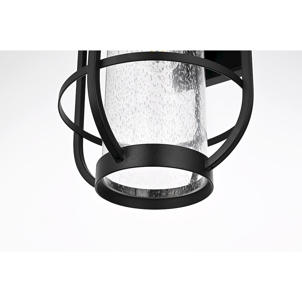 Janney 11 Inch Outdoor Wall Sconce In Black. Picture 4