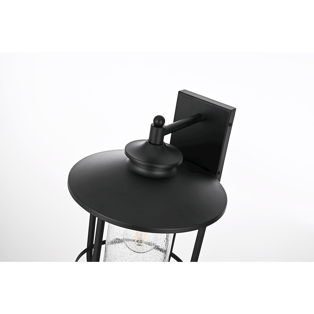 Janney 11 Inch Outdoor Wall Sconce In Black. Picture 5