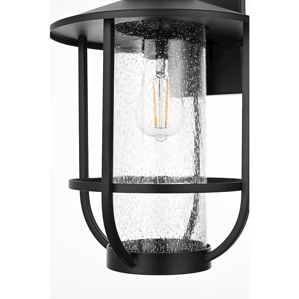 Janney 11 Inch Outdoor Wall Sconce In Black. Picture 6