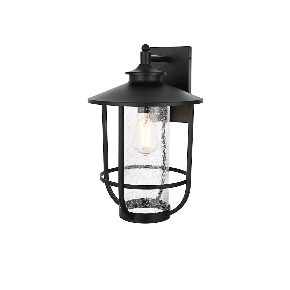 Janney 11 Inch Outdoor Wall Sconce In Black. Picture 7