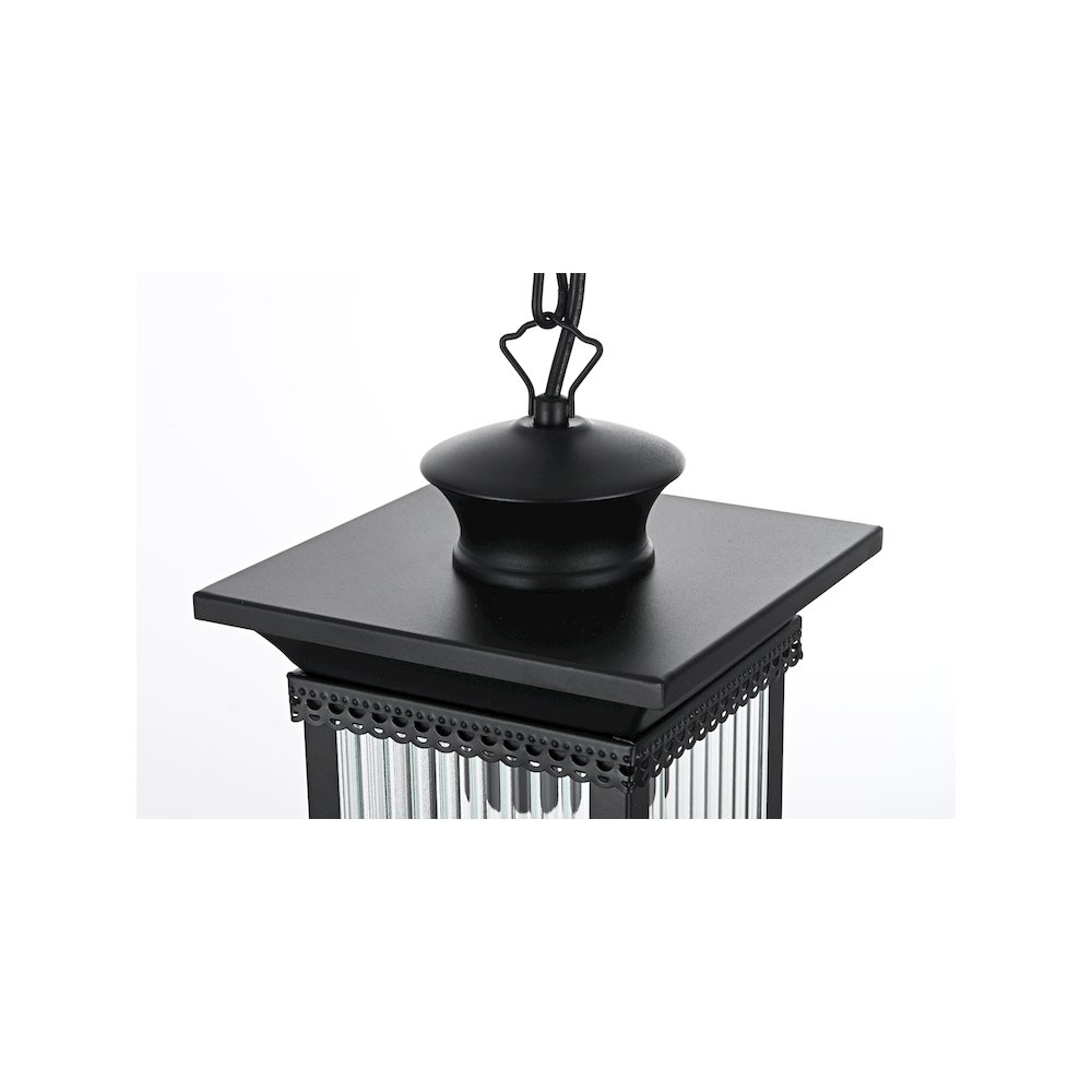 Collins 7 inch Outdoor Pendant in Black. Picture 3