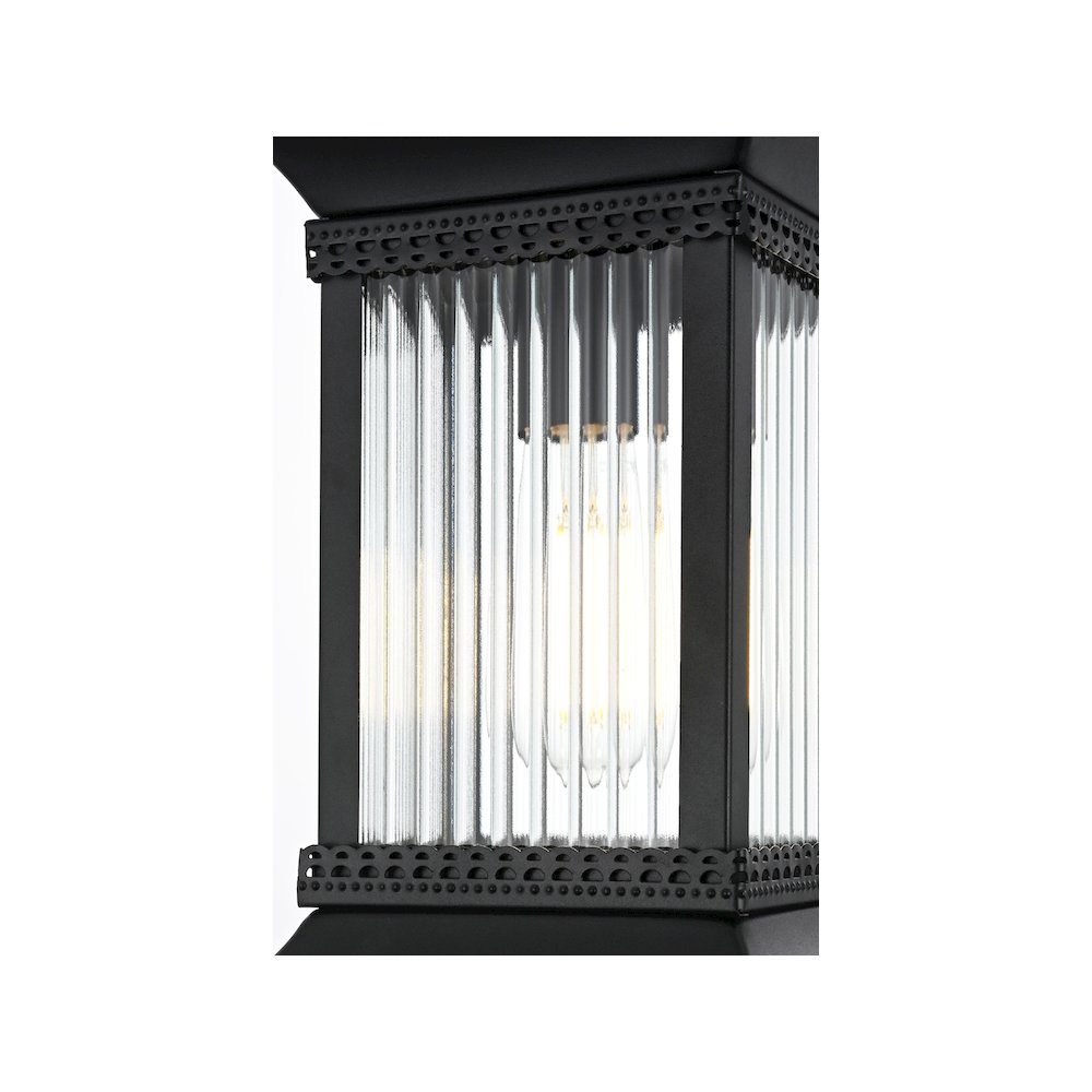 Collins 7 inch Outdoor Pendant in Black. Picture 5