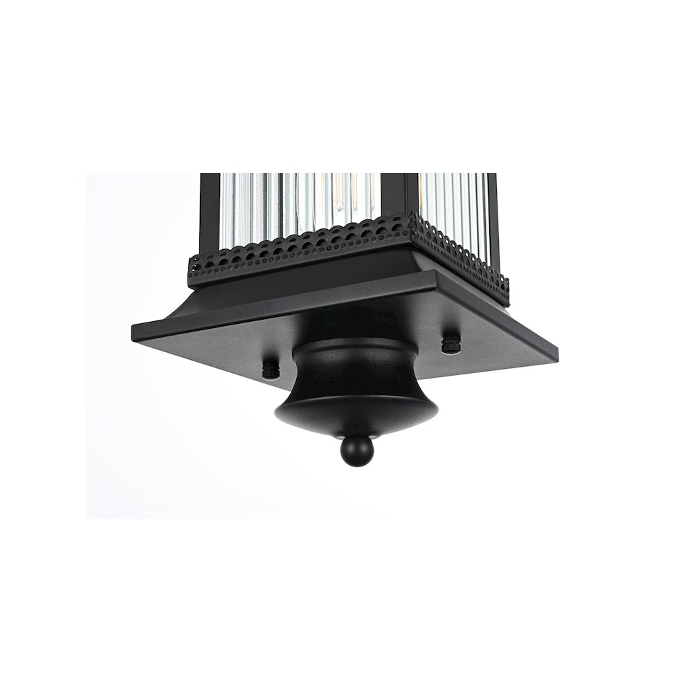 Collins 7 inch Outdoor Pendant in Black. Picture 6