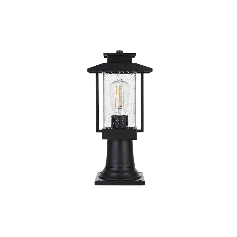 Tioga 7 inch Outdoor Pendant in Black. Picture 1