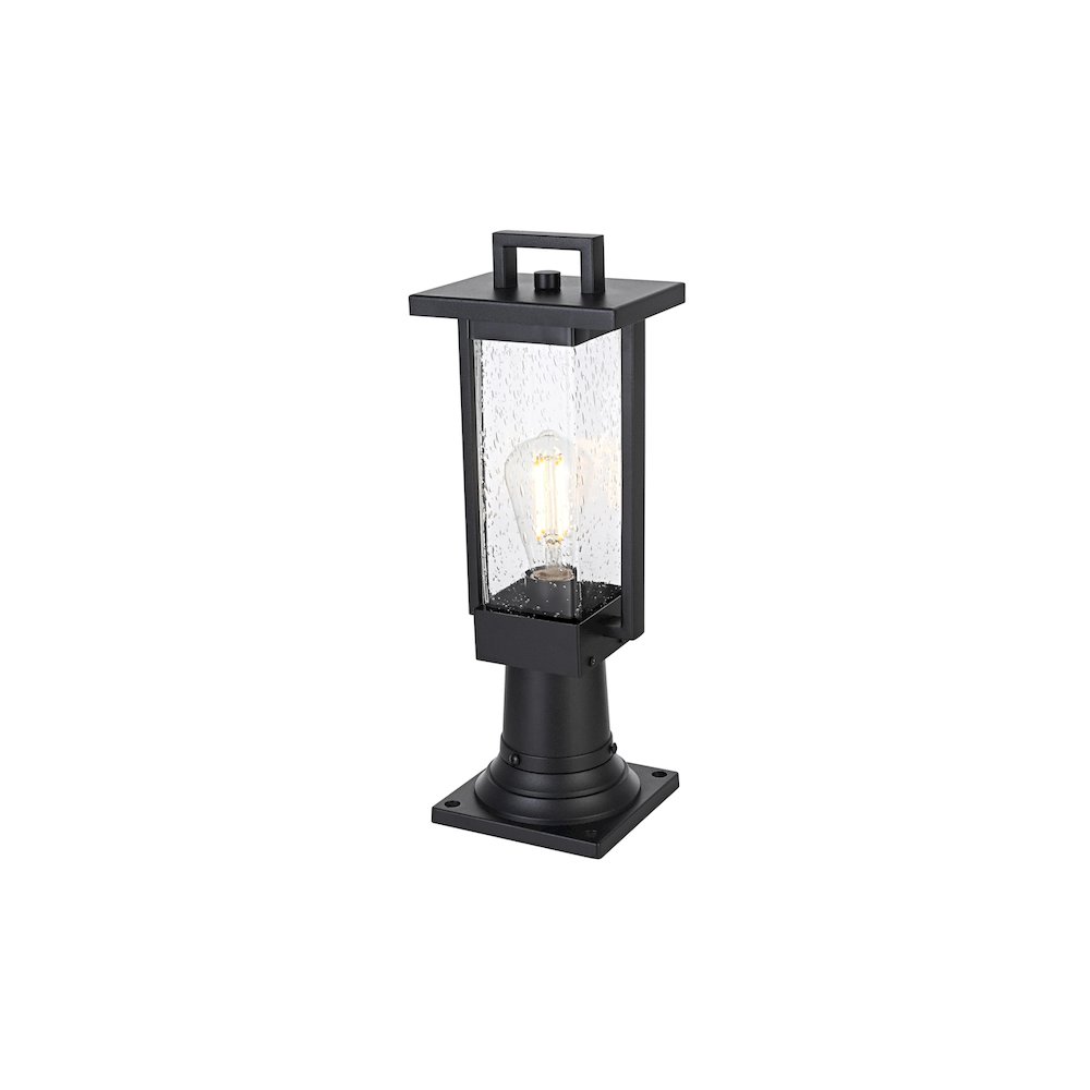Tilton 7 inch Outdoor Pendant in Black. Picture 2