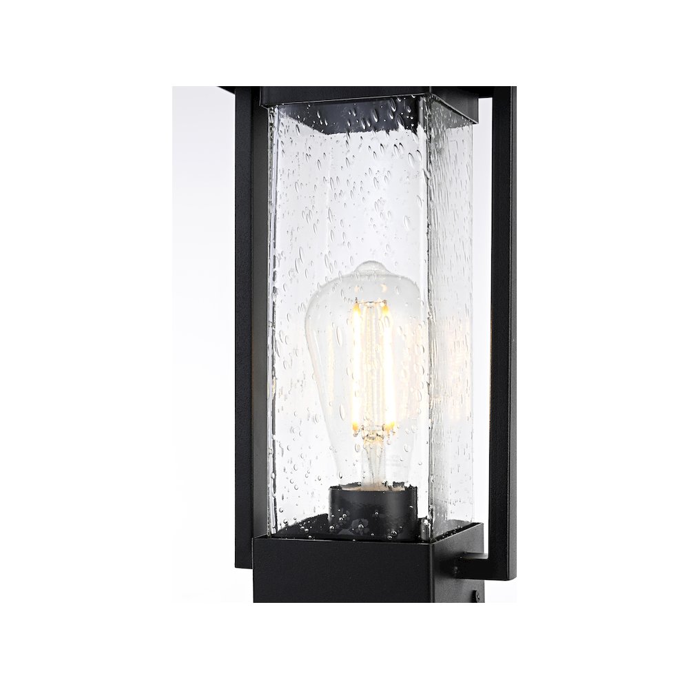 Tilton 7 inch Outdoor Pendant in Black. Picture 3