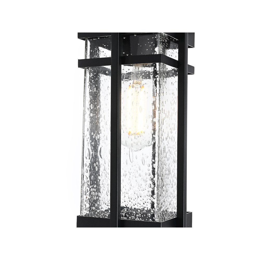 Livingston 7 inch Outdoor Pendant in Black. Picture 5