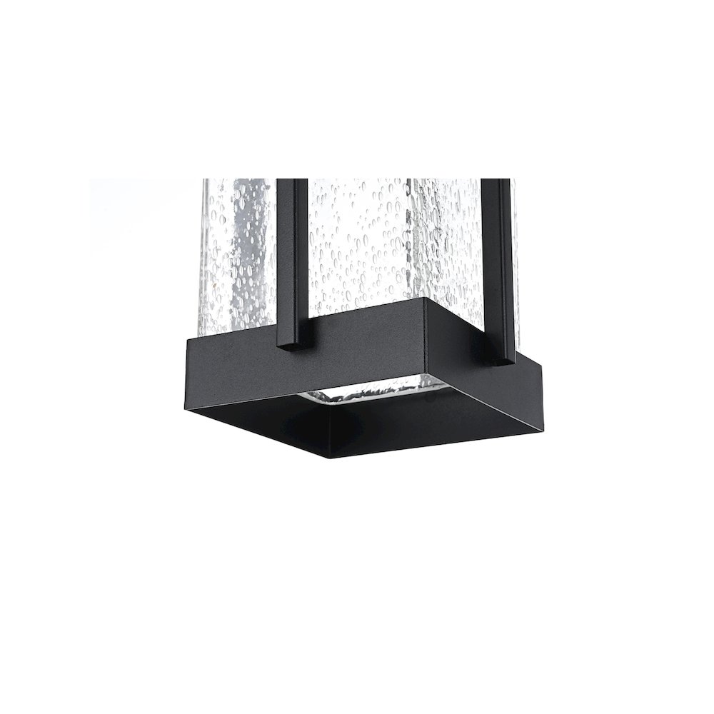 Livingston 7 inch Outdoor Pendant in Black. Picture 6