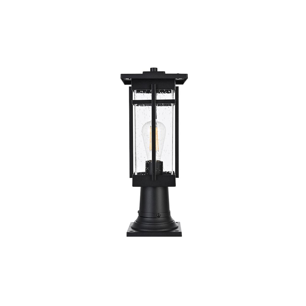 Livingston 7 inch Outdoor Pendant in Black. Picture 1