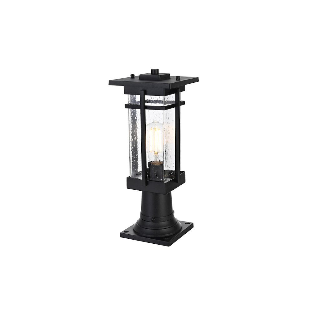 Livingston 7 inch Outdoor Pendant in Black. Picture 2