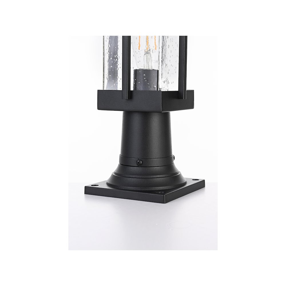 Livingston 7 inch Outdoor Pendant in Black. Picture 6