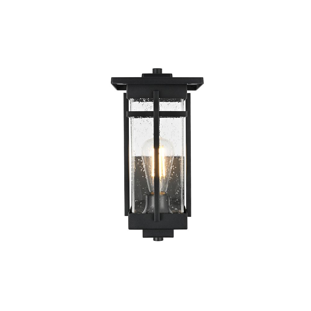 Livingston 7 inch Outdoor Pendant in Black. Picture 1