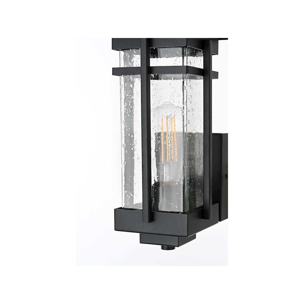 Livingston 7 inch Outdoor Pendant in Black. Picture 5
