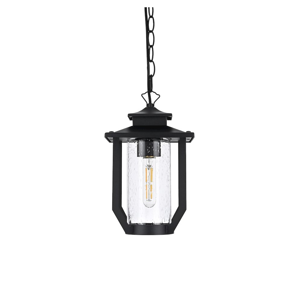 Sepviva 7 inch Outdoor Pendant in Black. Picture 2