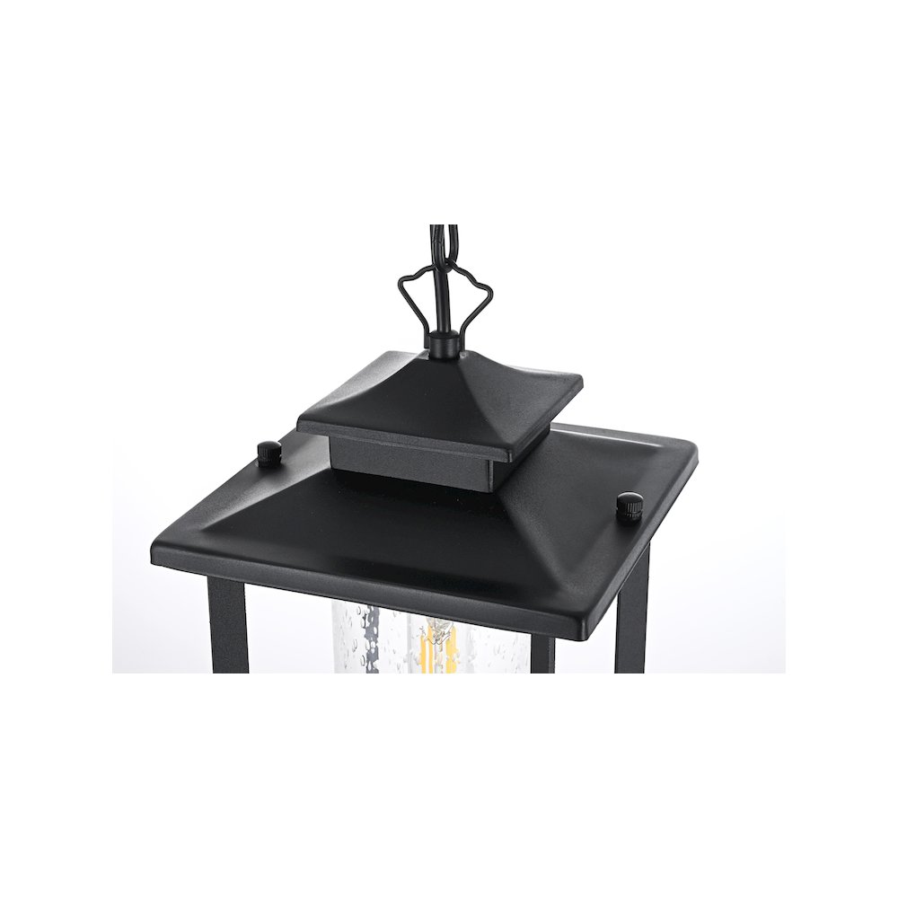 Sepviva 7 inch Outdoor Pendant in Black. Picture 3
