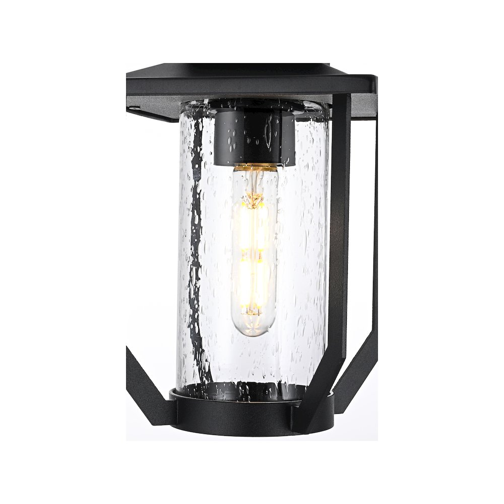 Sepviva 7 inch Outdoor Pendant in Black. Picture 5