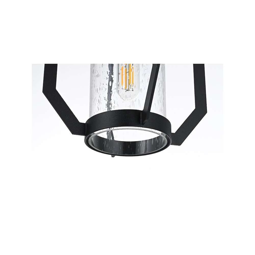 Sepviva 7 inch Outdoor Pendant in Black. Picture 6