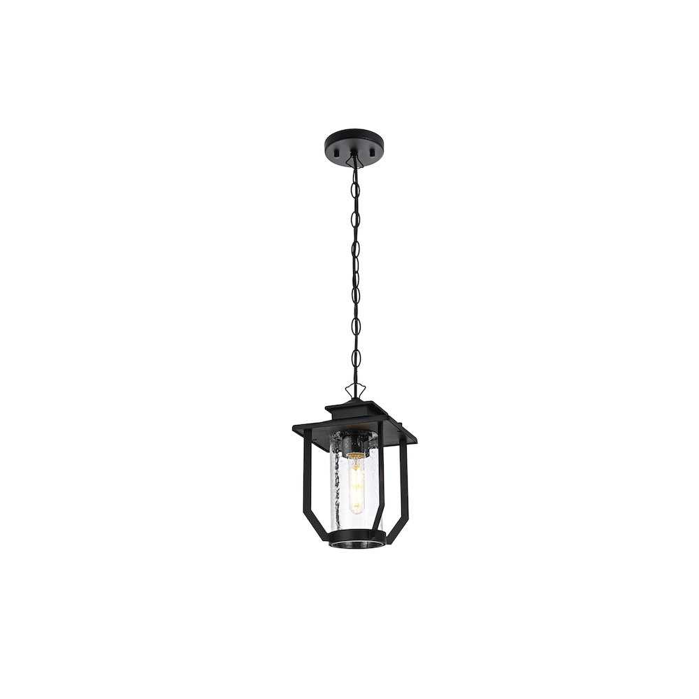 Sepviva 7 inch Outdoor Pendant in Black. Picture 7