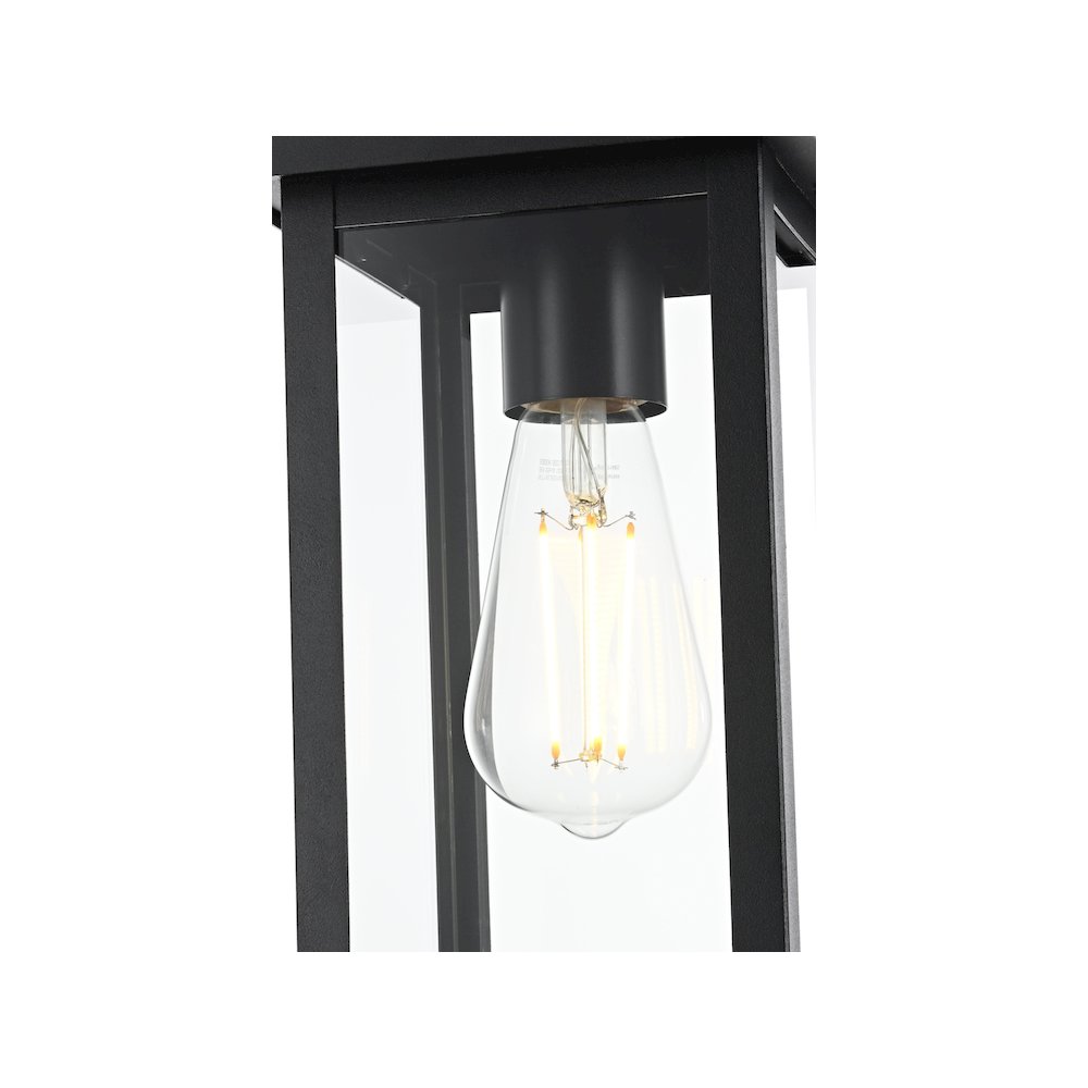 Venango 7 inch Outdoor Pendant in Black. Picture 5