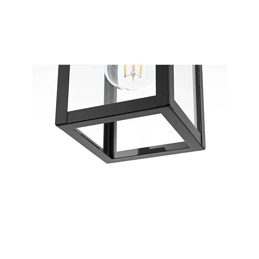 Venango 7 inch Outdoor Pendant in Black. Picture 6