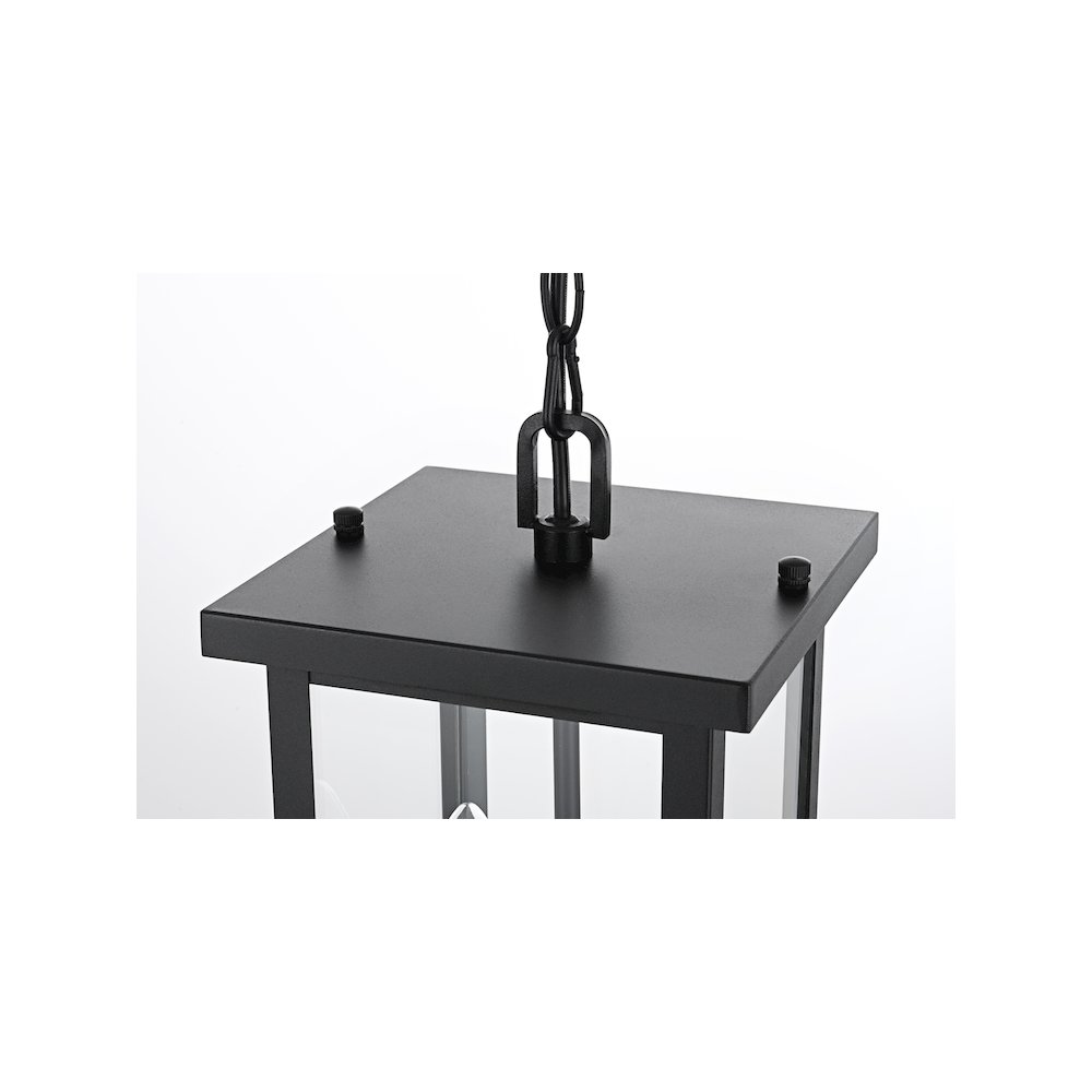 Venango 7 inch Outdoor Pendant in Black. Picture 3