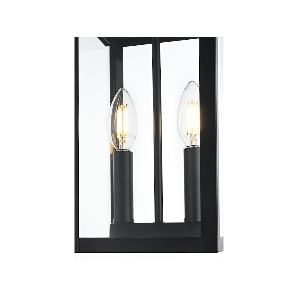 Venango 7 inch Outdoor Pendant in Black. Picture 5