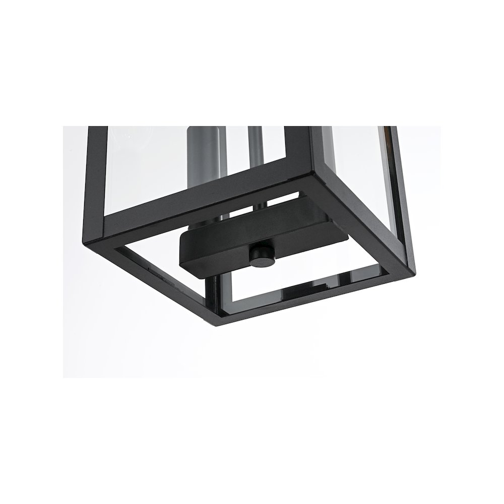 Venango 7 inch Outdoor Pendant in Black. Picture 6