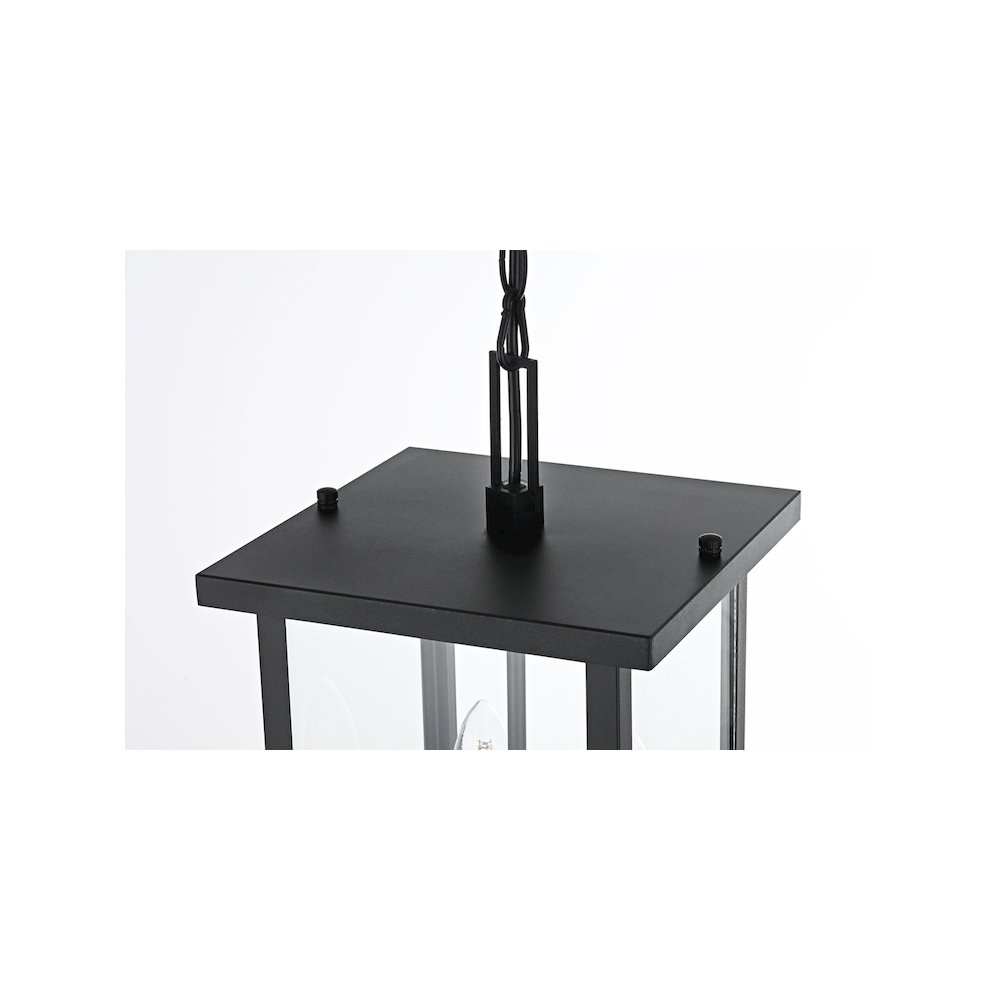 Sheridan 7 inch Outdoor Pendant in Black. Picture 3