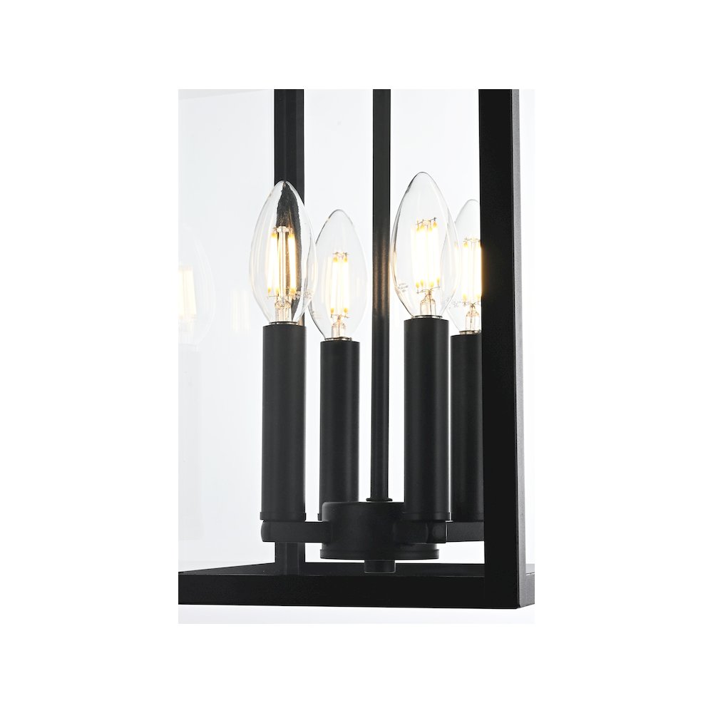 Sheridan 7 inch Outdoor Pendant in Black. Picture 5
