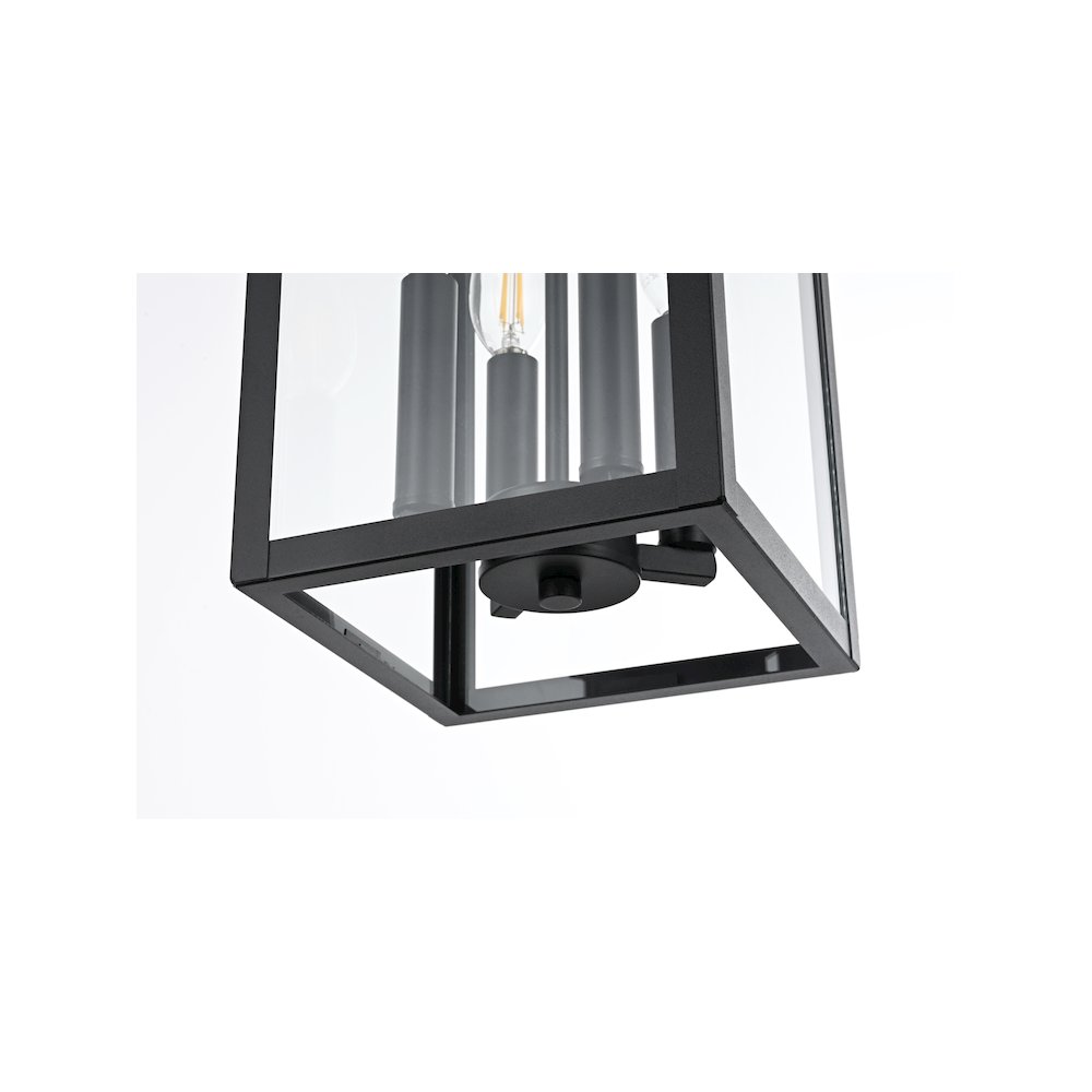 Sheridan 7 inch Outdoor Pendant in Black. Picture 6