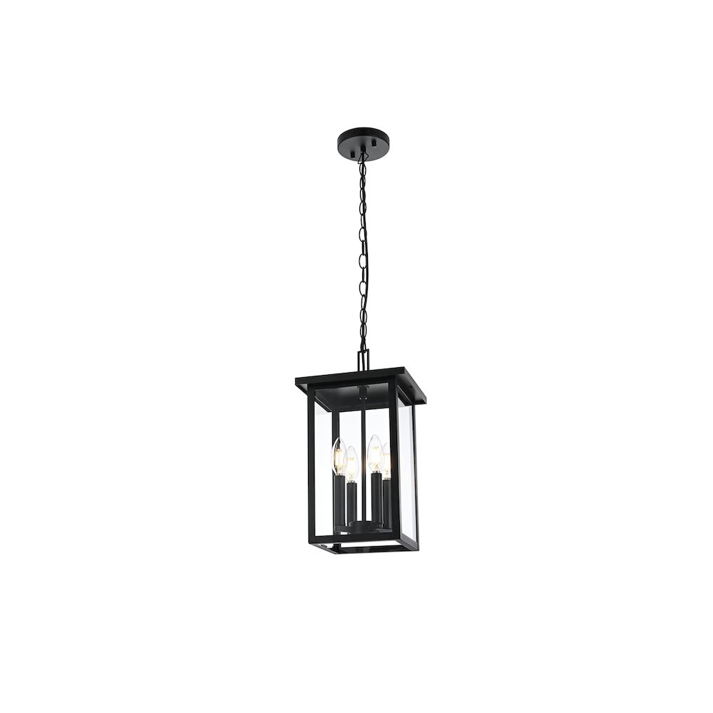 Sheridan 7 inch Outdoor Pendant in Black. Picture 7