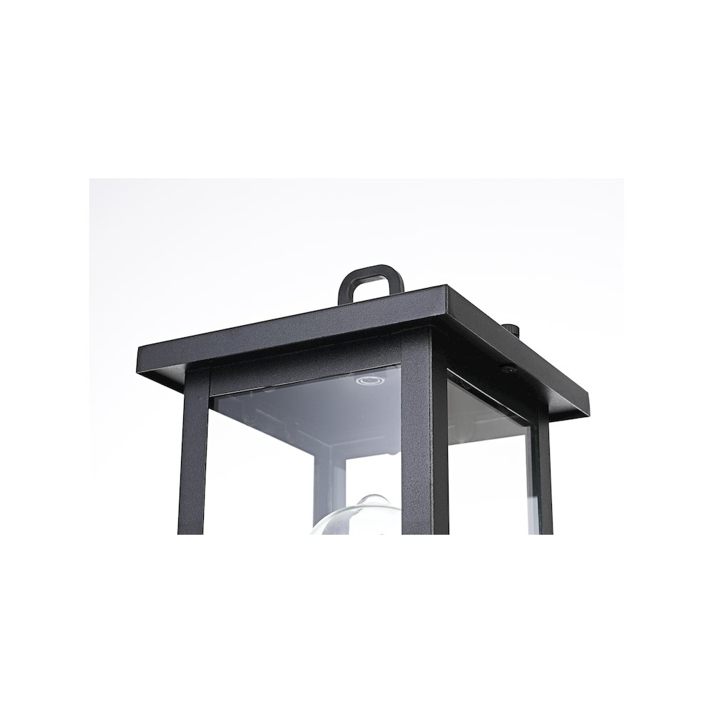 Venango 7 inch Outdoor Pendant in Black. Picture 6