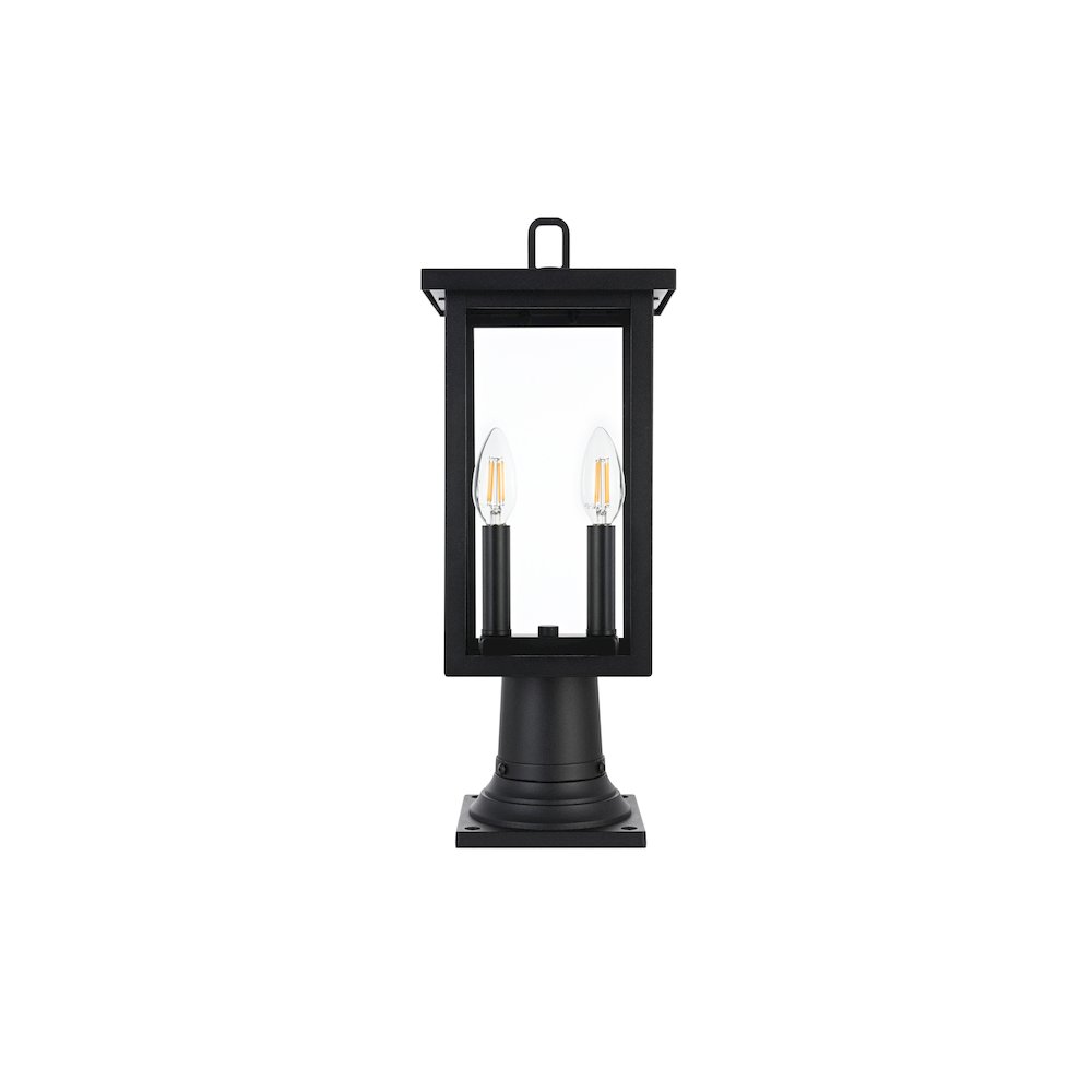 Venango 7 inch Outdoor Pendant in Black. Picture 1
