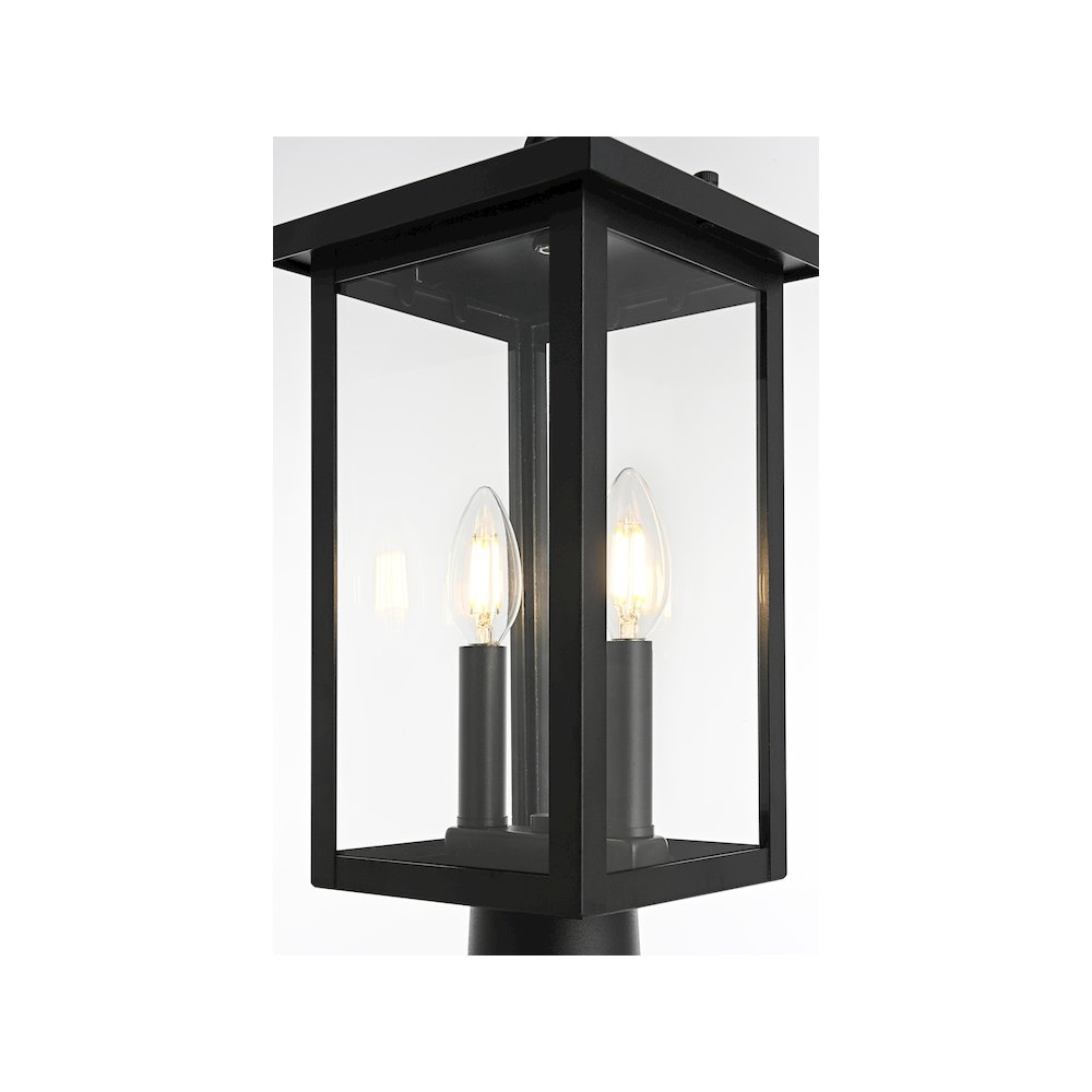 Venango 7 inch Outdoor Pendant in Black. Picture 3