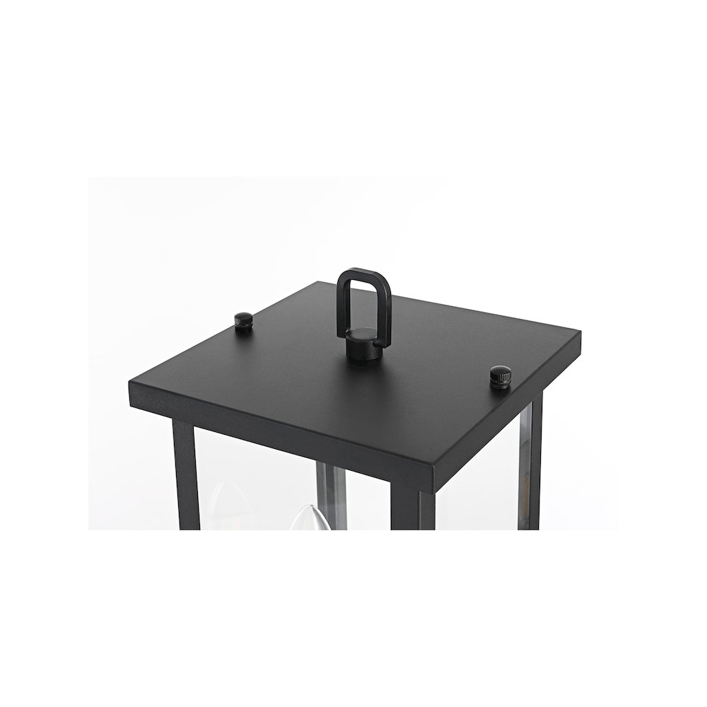 Venango 7 inch Outdoor Pendant in Black. Picture 4