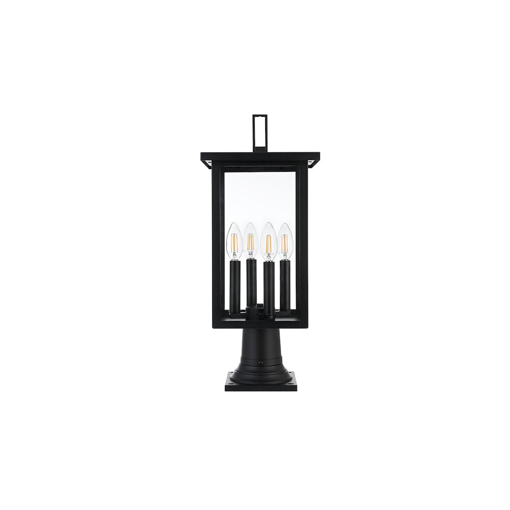 Sheridan 7 inch Outdoor Pendant in Black. Picture 1