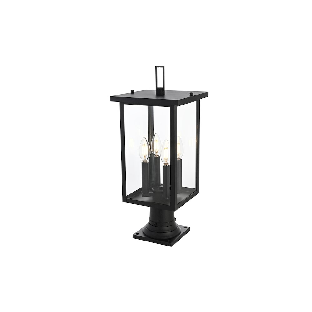 Sheridan 7 inch Outdoor Pendant in Black. Picture 2