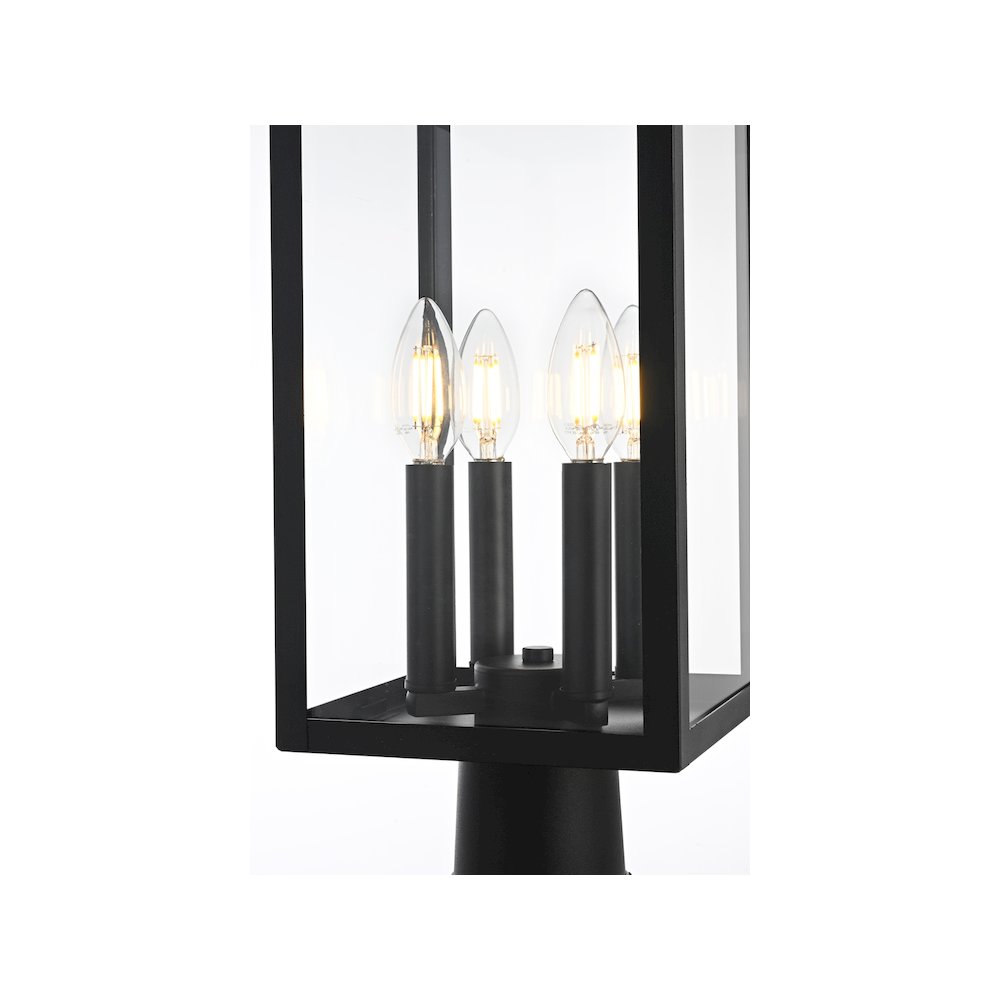 Sheridan 7 inch Outdoor Pendant in Black. Picture 3